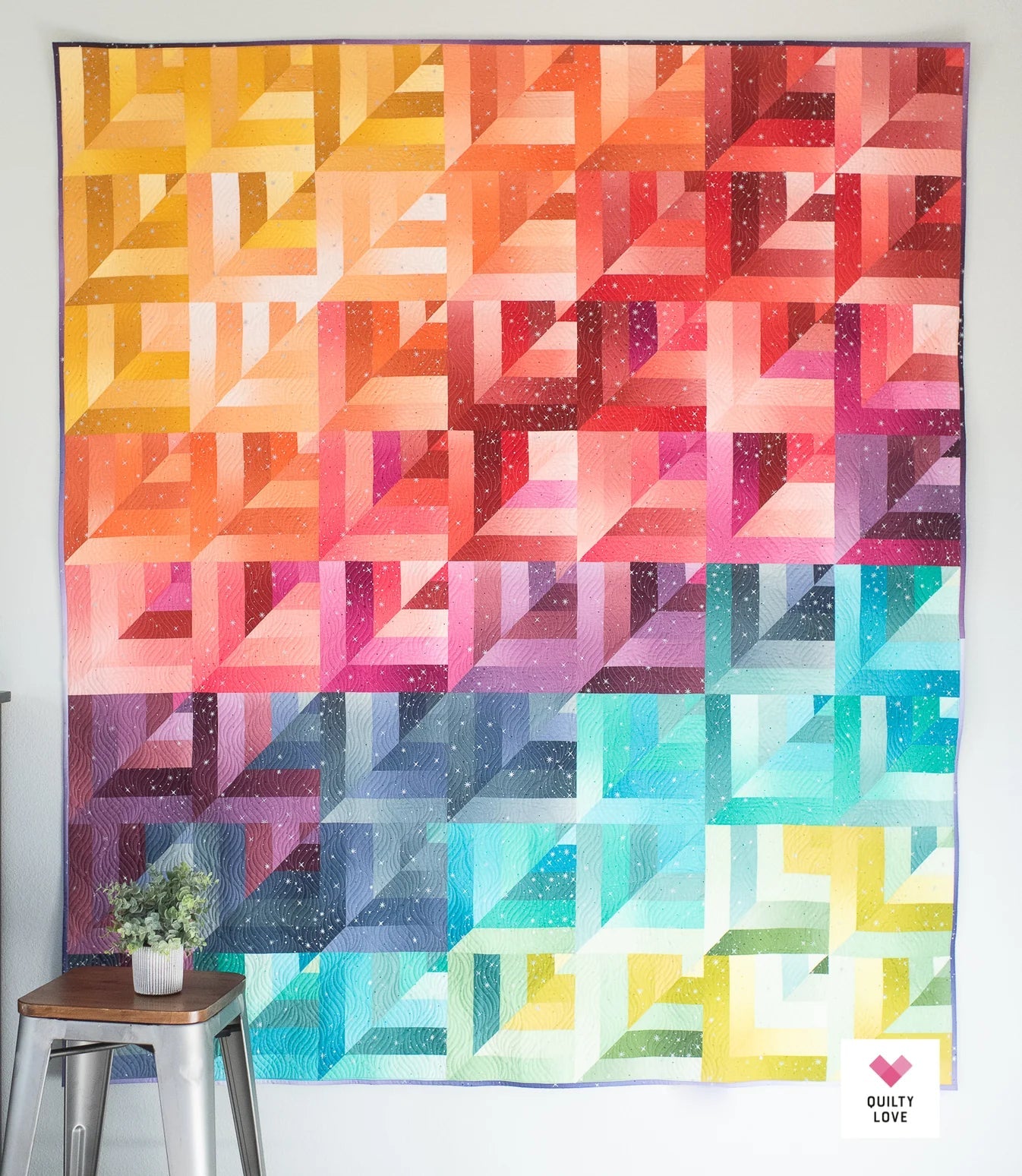 Lucky Log Cabins PAPER Quilt Pattern - The QuilTea Corner
