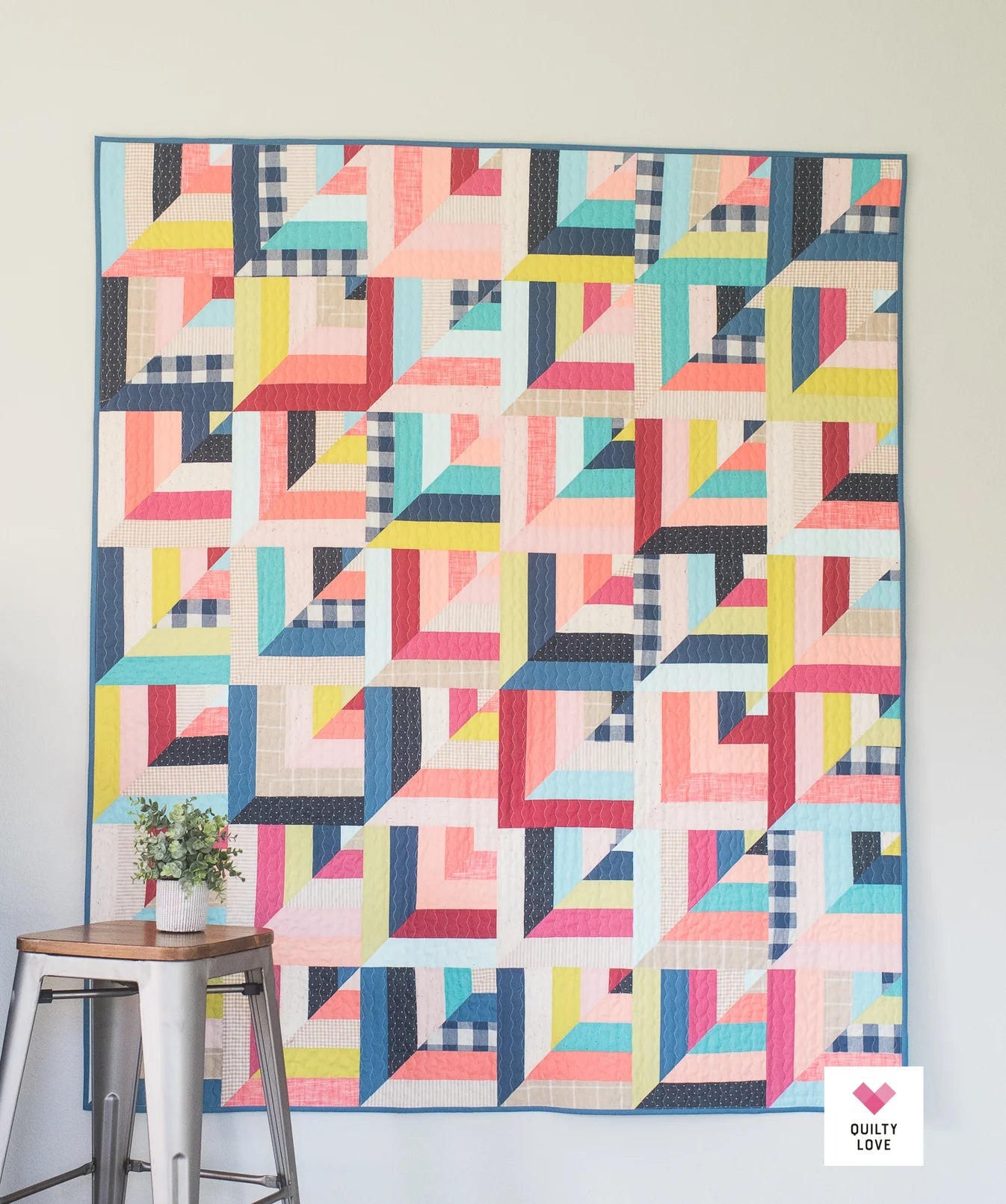 Lucky Log Cabins PAPER Quilt Pattern - The QuilTea Corner