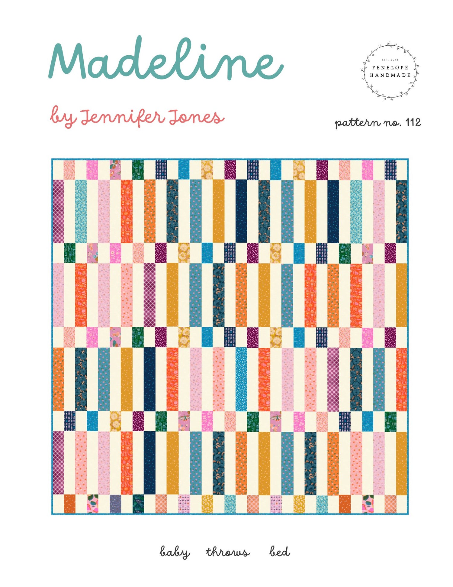 🧵✨ Madeline Quilt Pattern – A Versatile and Captivating Patchwork Delight Paper Version - The QuilTea Corner