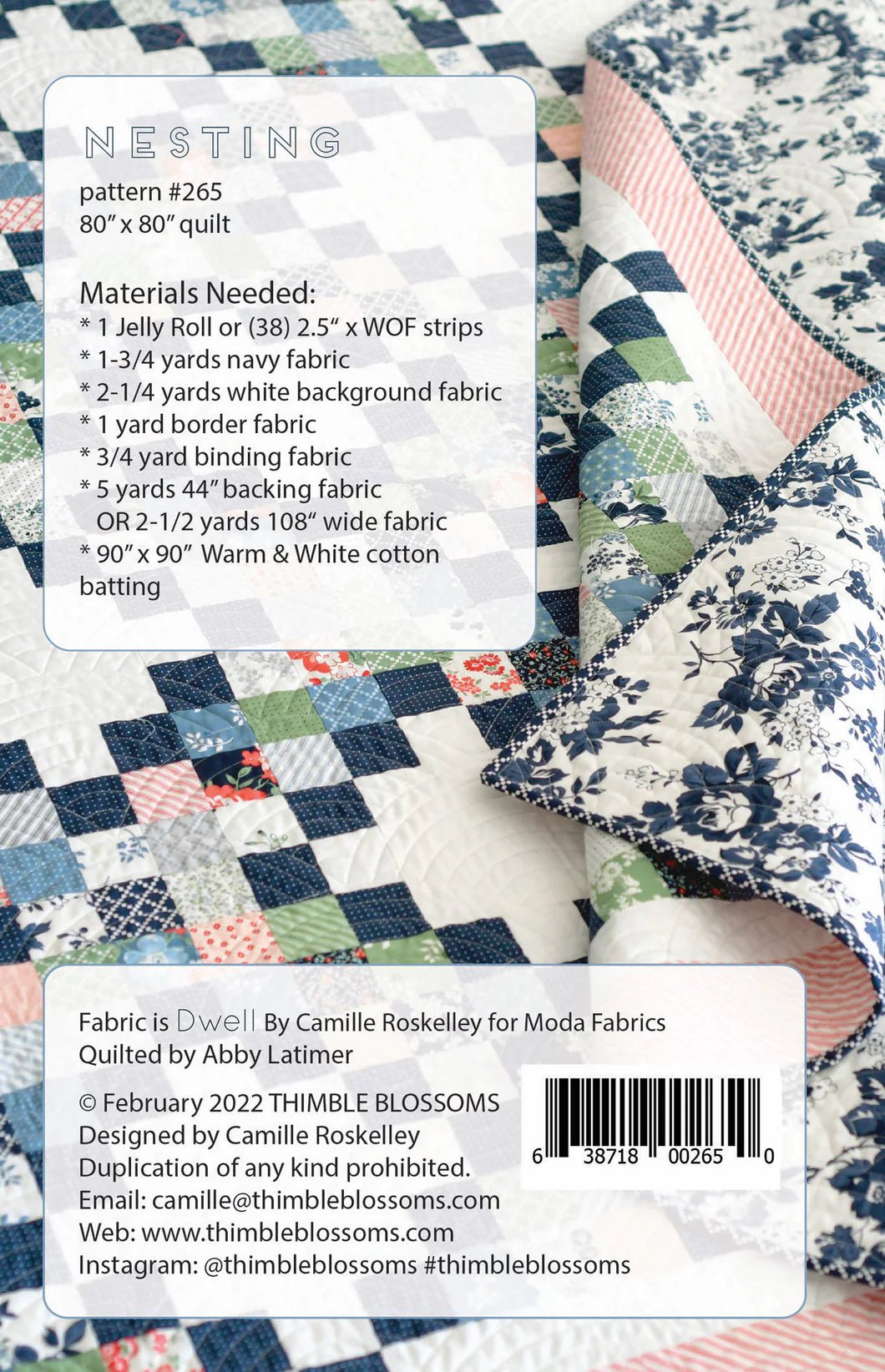 Nesting Paper Pattern By Thimble Blossoms - The QuilTea Corner