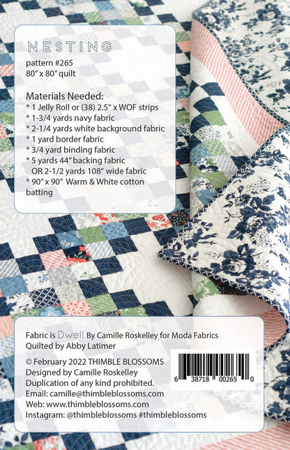 Nesting Paper Pattern By Thimble Blossoms - The QuilTea Corner