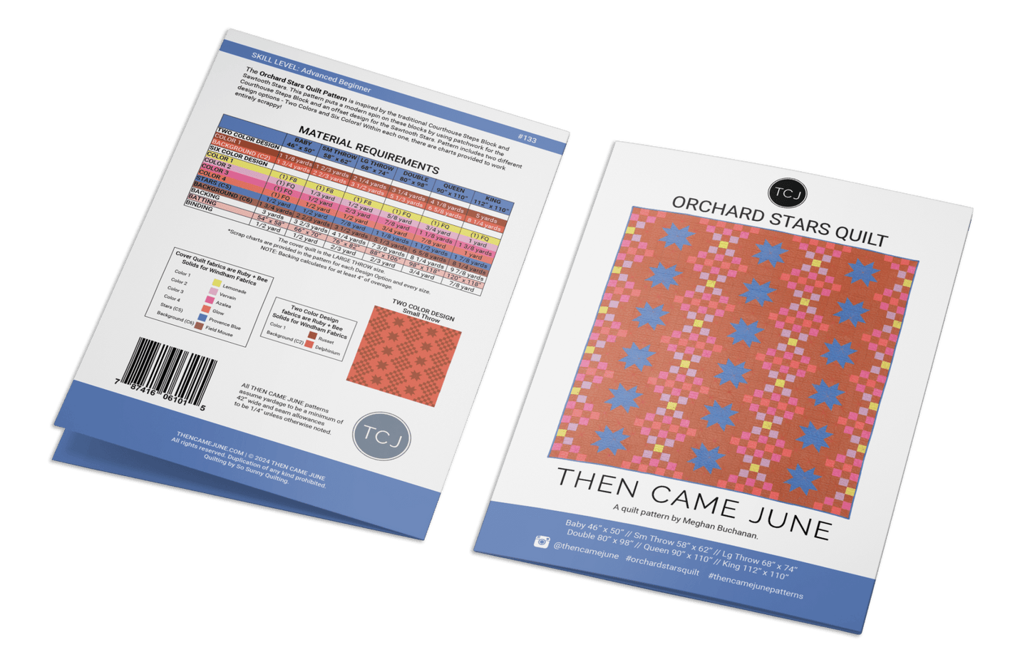 Orchard Stars Quilt Pattern - Printed - The QuilTea Corner