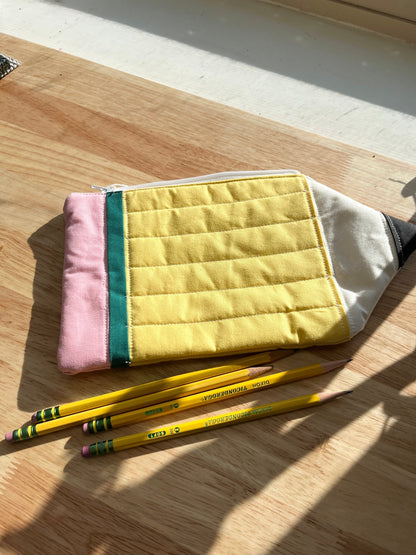 Pencil Zippered Bag – A Creative and Playful Storage Solution 🎨🖊️ - The QuilTea Corner