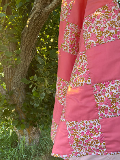 Pink Large Checkered Baby - The QuilTea Corner