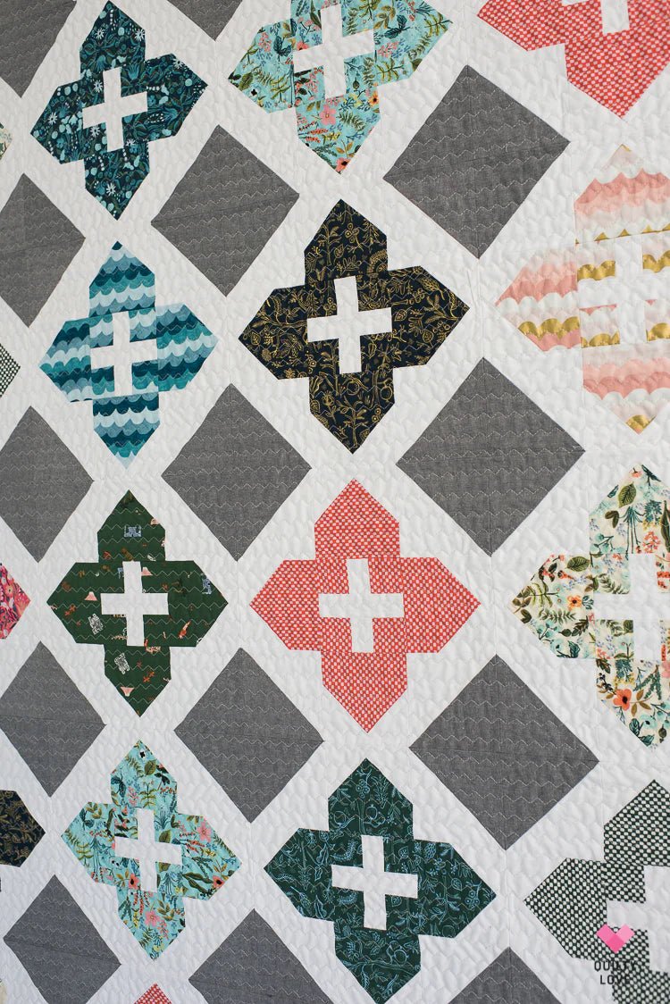 Stained Glass Windows PAPER Quilt Pattern - The QuilTea Corner