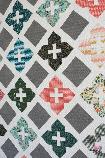 Stained Glass Windows PAPER Quilt Pattern - The QuilTea Corner