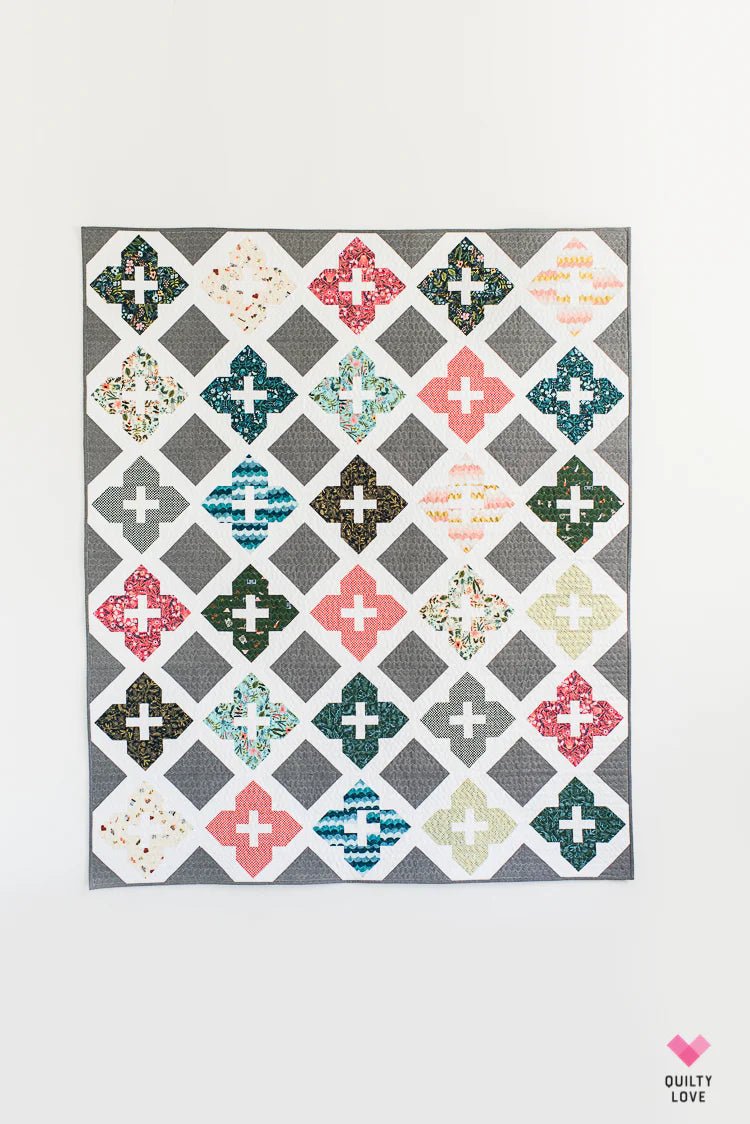 Stained Glass Windows PAPER Quilt Pattern - The QuilTea Corner