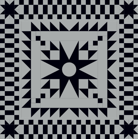 Sticks and Stones Throw Sized Quilt Kit - Black & Grey - Pattern not included. - The QuilTea Corner