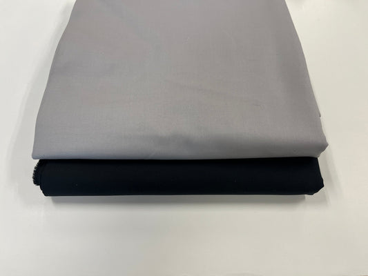 Sticks and Stones Throw Sized Quilt Kit - Black & Grey - Pattern not included. - The QuilTea Corner