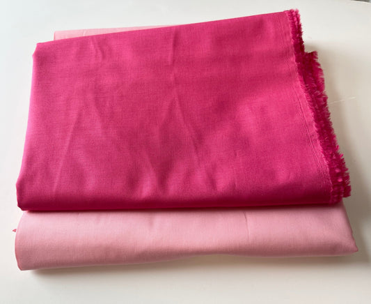 Sticks and Stones Throw Sized Quilt Kit - Pink - Pattern not included. - The QuilTea Corner