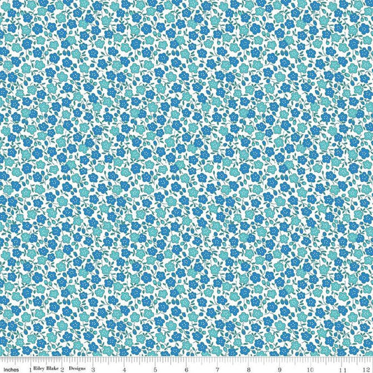 Storytime 30’s | Blue 1/2 yard - The QuilTea Corner