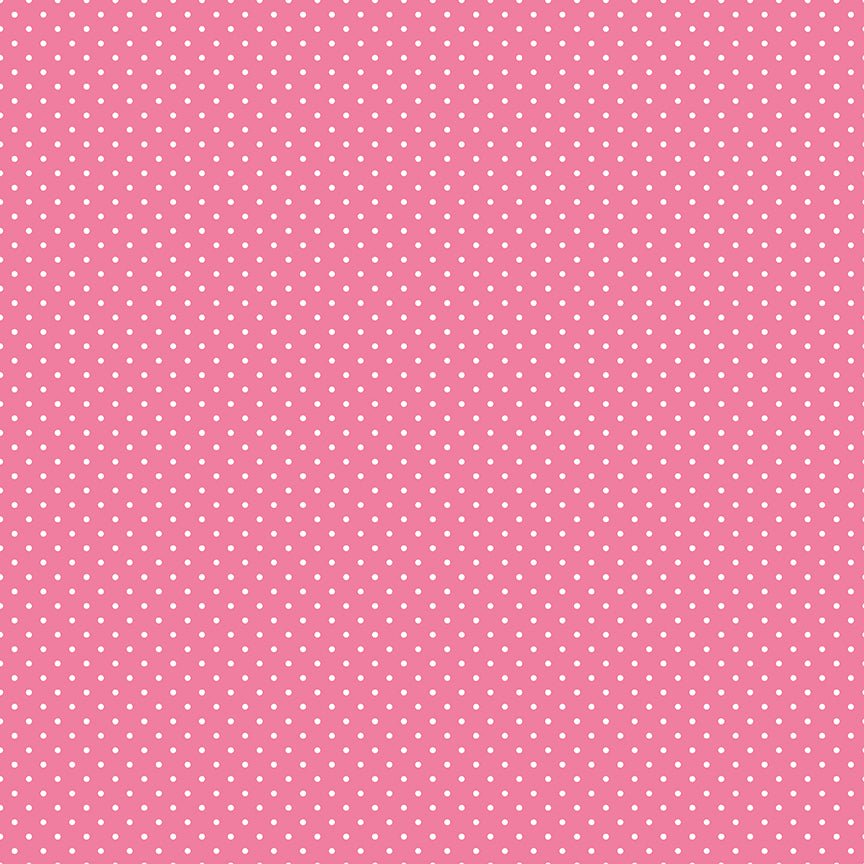 Swiss Dot Hot Pink | 1/2 yard - The QuilTea Corner