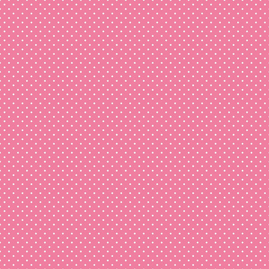 Swiss Dot Hot Pink | 1/2 yard - The QuilTea Corner