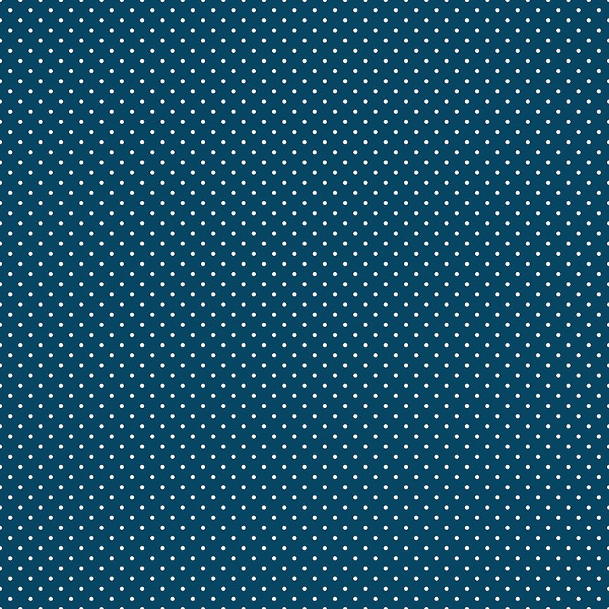 Swiss Dot Oxford Blue | 1/2 yard - The QuilTea Corner