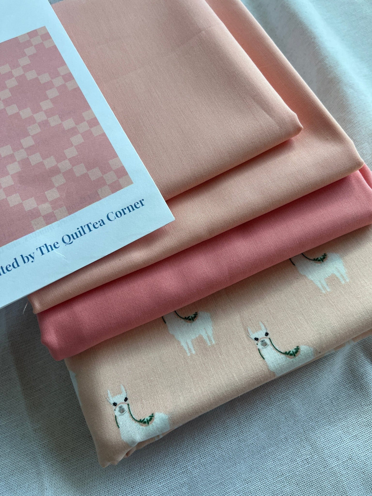 Toddler Irish Chain Quilt Kit - Coral | Toddler Size, All Fabrics Included - The QuilTea Corner