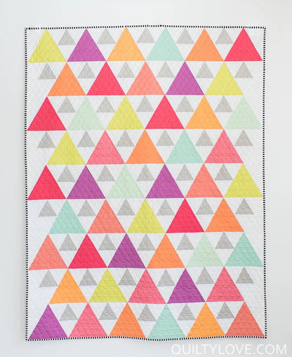 Triangle Peaks PAPER Quilt Pattern - The QuilTea Corner