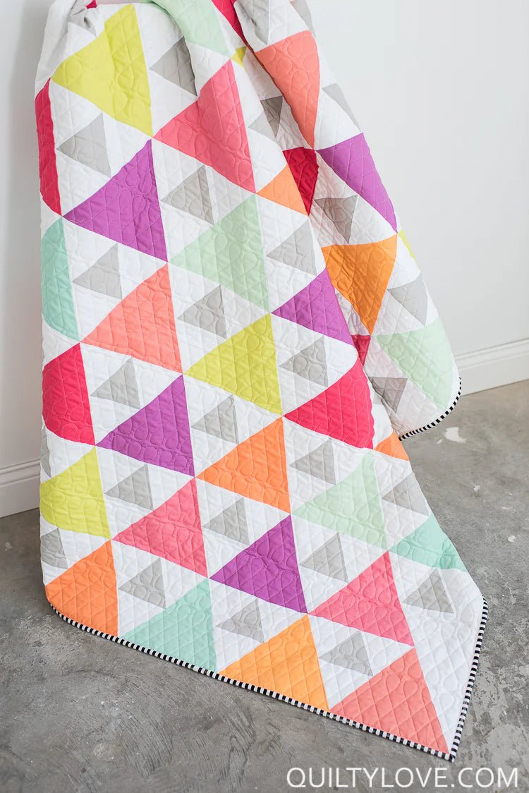 Triangle Peaks PAPER Quilt Pattern - The QuilTea Corner