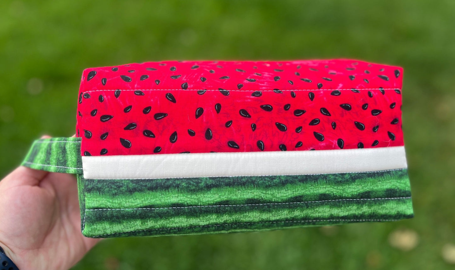 Watermelon Zippered Boxy Bag - The QuilTea Corner