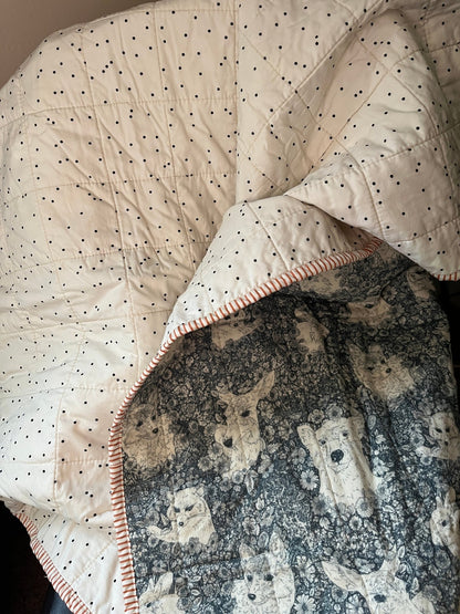 Wholecloth Quilt & Book Bundle – Firefly Whisper + I Want My Hat Back - The QuilTea Corner