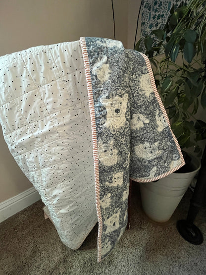 Wholecloth Quilt & Book Bundle – Firefly Whisper + I Want My Hat Back - The QuilTea Corner
