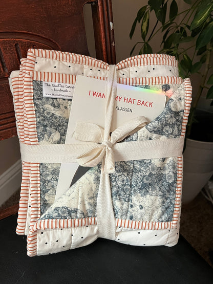 Wholecloth Quilt & Book Bundle – Firefly Whisper + I Want My Hat Back - The QuilTea Corner
