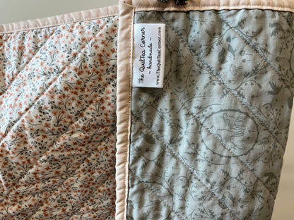 Wildflower Baby Crib Quilt: Forest Animals - The QuilTea Corner