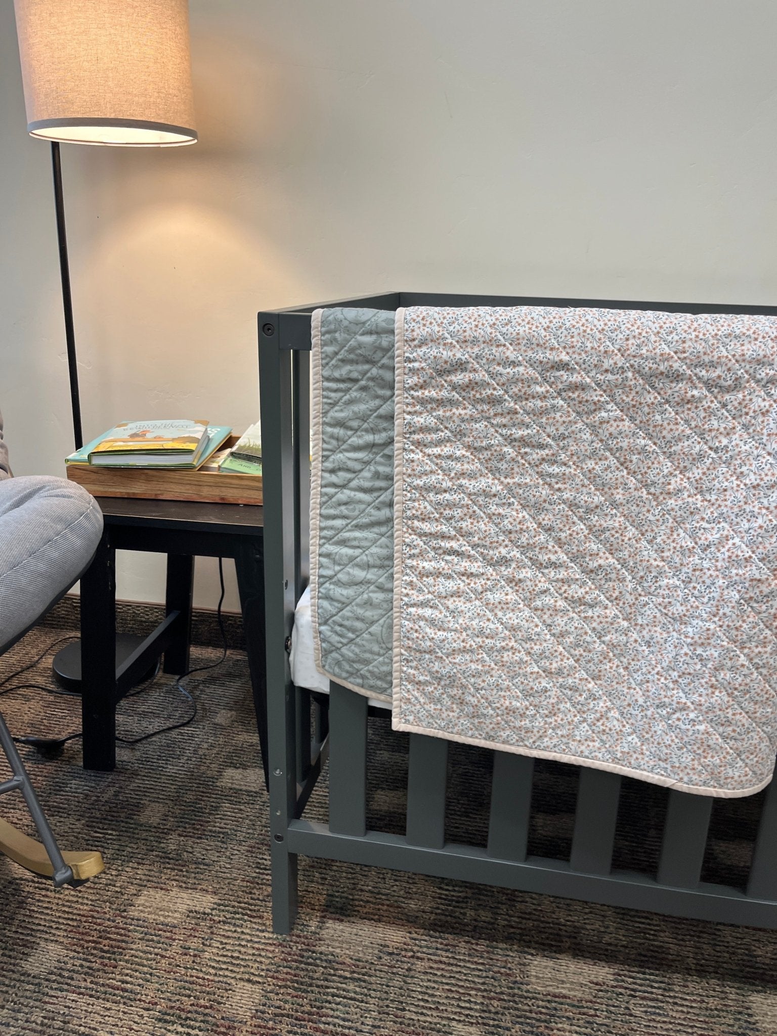 Wildflower Baby Crib Quilt: Forest Animals - The QuilTea Corner