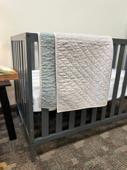 Wildflower Baby Crib Quilt: Forest Animals - The QuilTea Corner