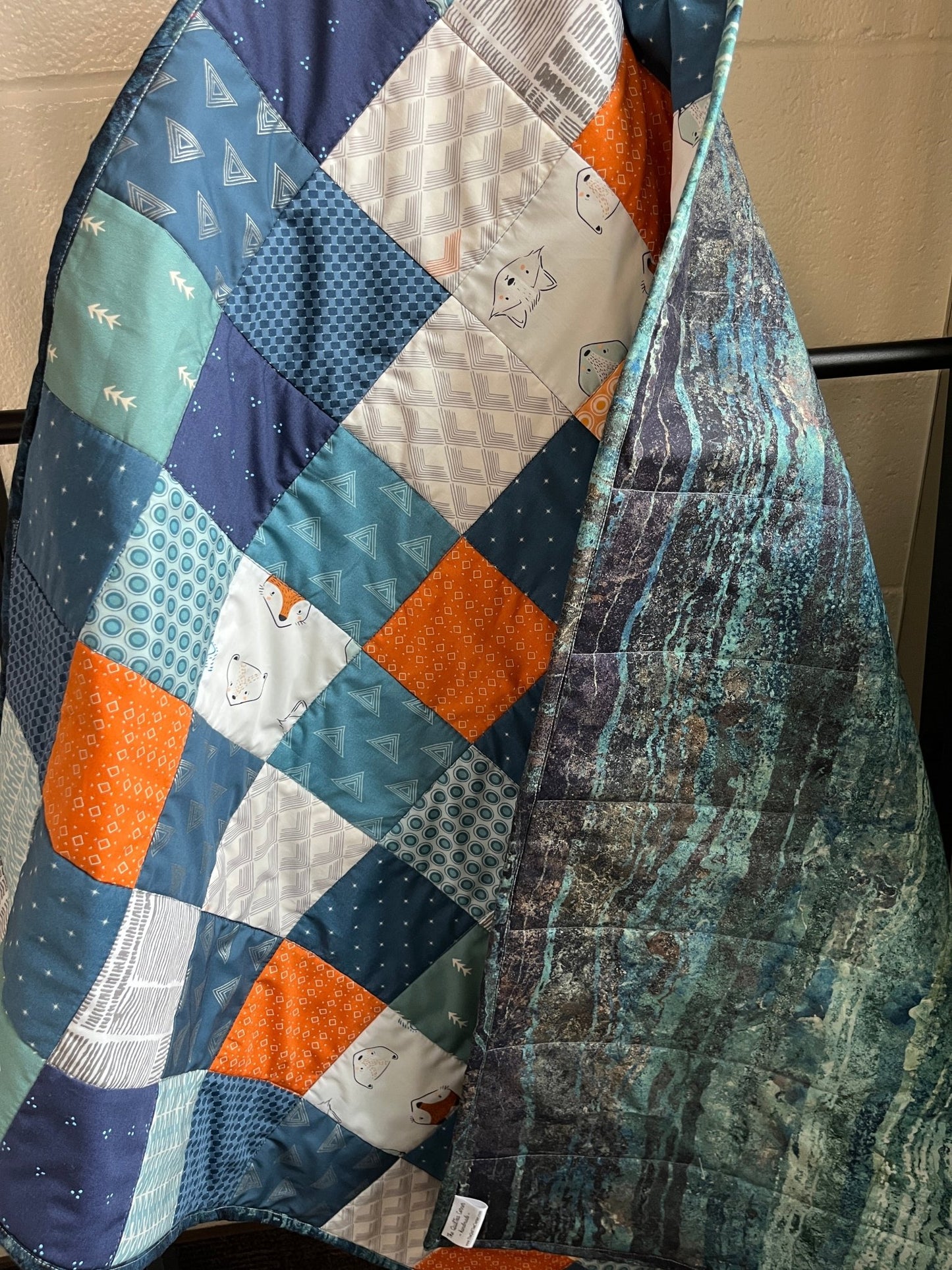 Woodland Mountain Baby Crib Quilt - The QuilTea Corner