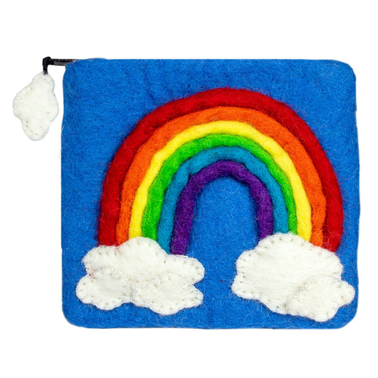Felted Rainbow Coin Purse - The QuilTea Corner