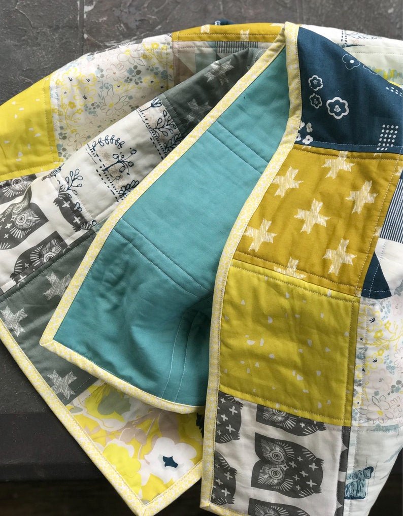 Heartland Meadows Crib Quilt Blanket - The QuilTea Corner