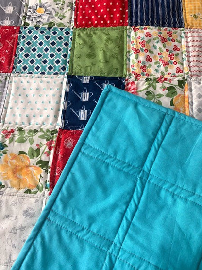 Homestead Patchwork Handmade Baby Quilt Blanket - The QuilTea Corner