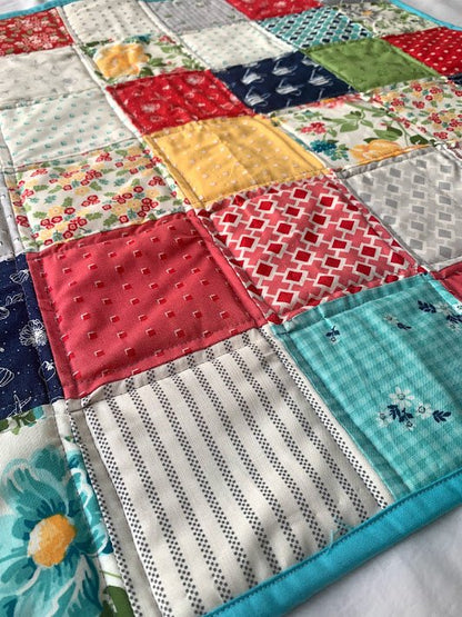 Homestead Patchwork Handmade Baby Quilt Blanket - The QuilTea Corner