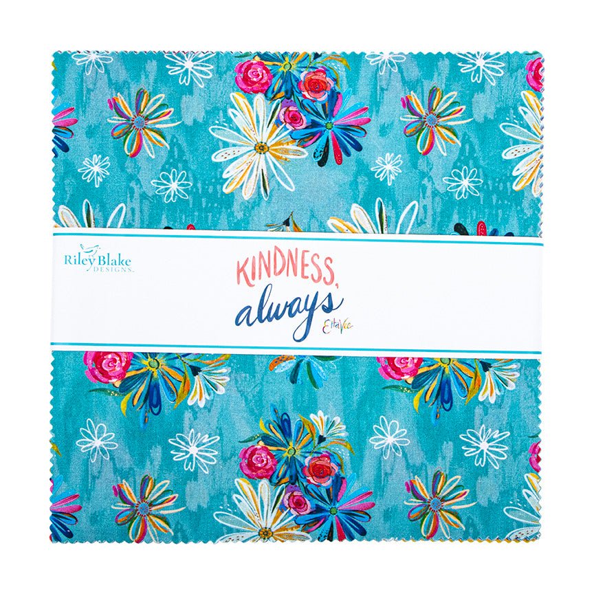 Kindness Always 10 Inch Stacker Layer Cake Fabric - The QuilTea Corner