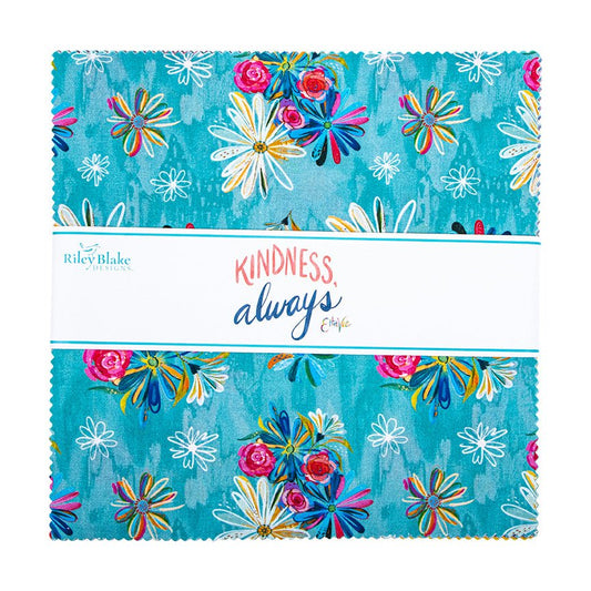 Kindness Always 10 Inch Stacker Layer Cake Fabric - The QuilTea Corner