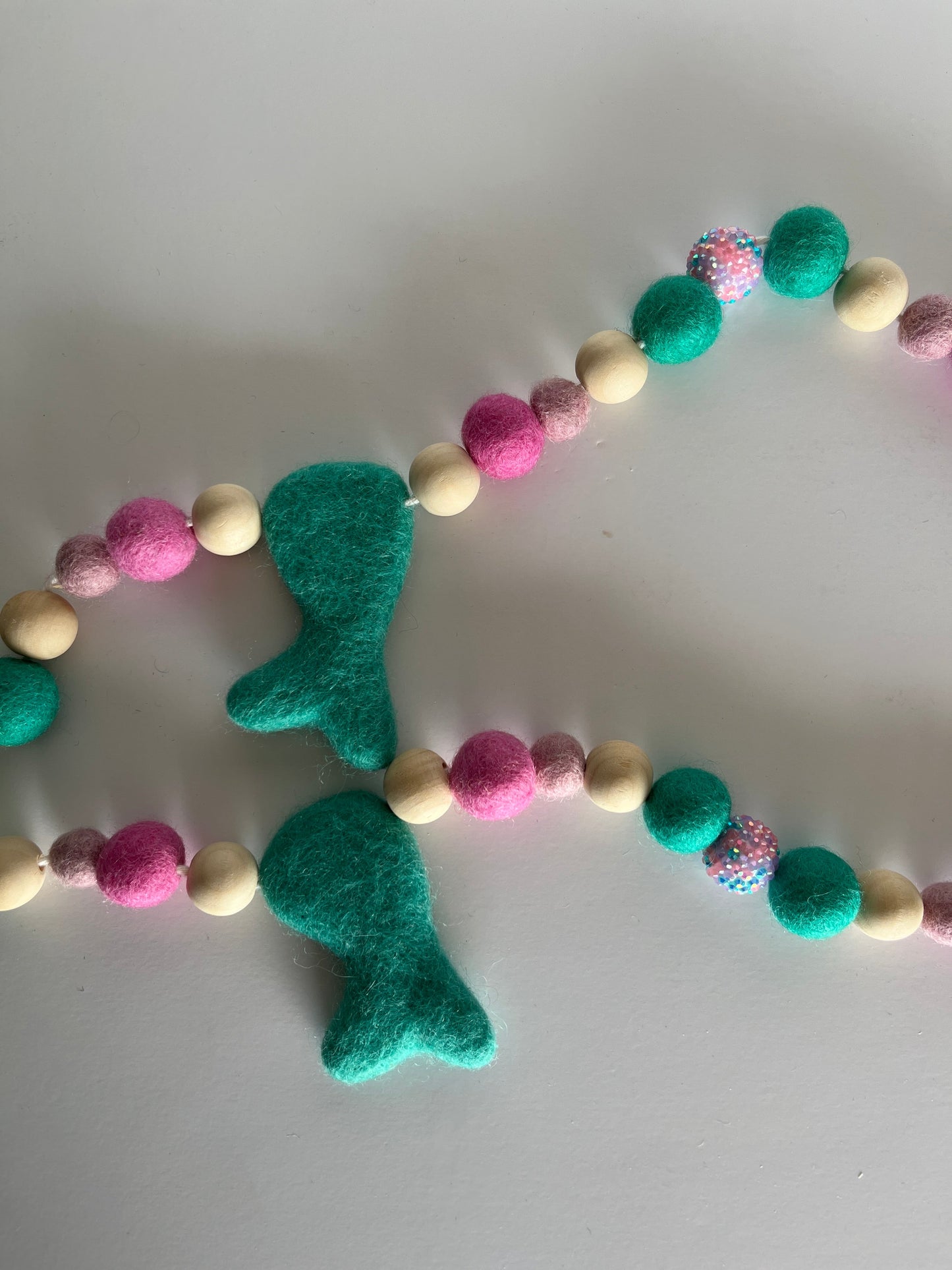 Mermaid Vibes Felt Garland - The QuilTea Corner