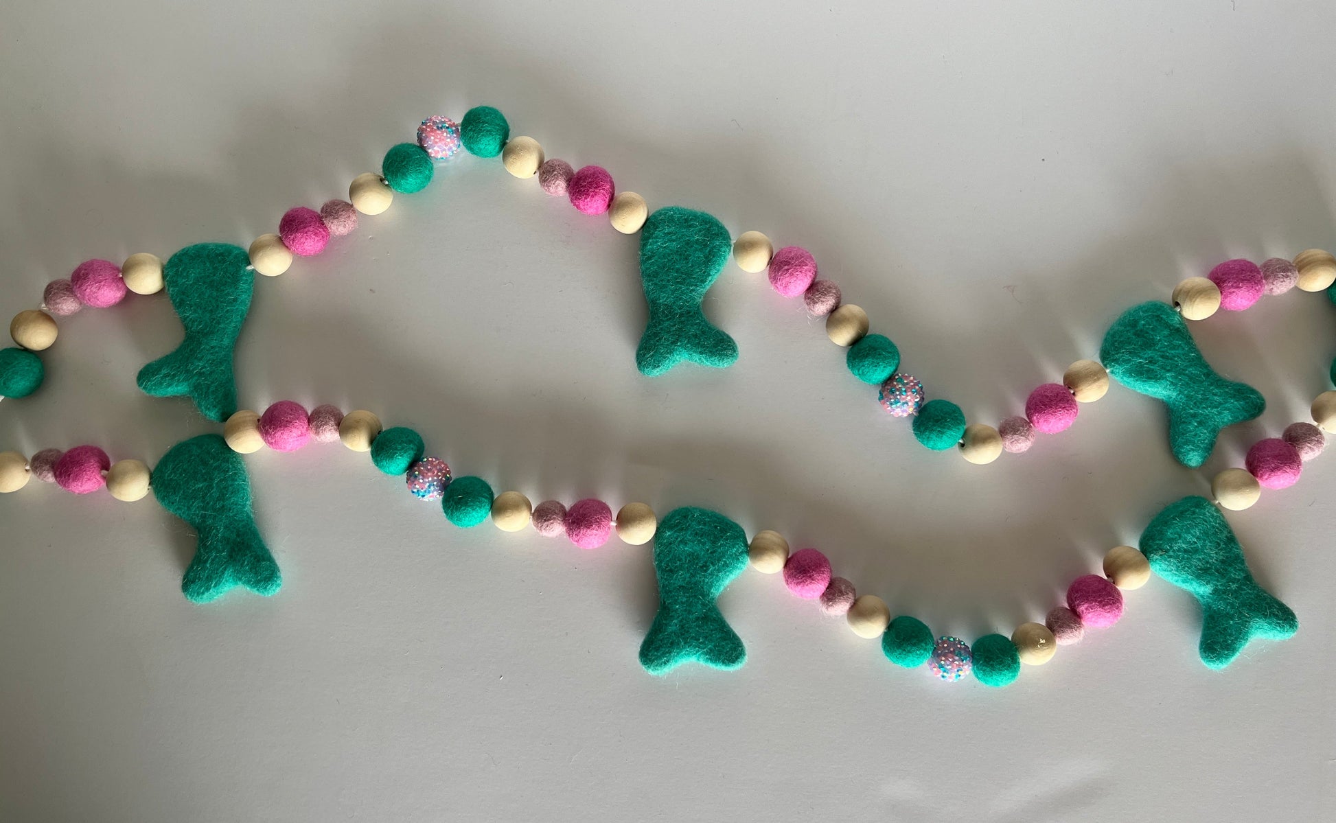 Mermaid Vibes Felt Garland - The QuilTea Corner