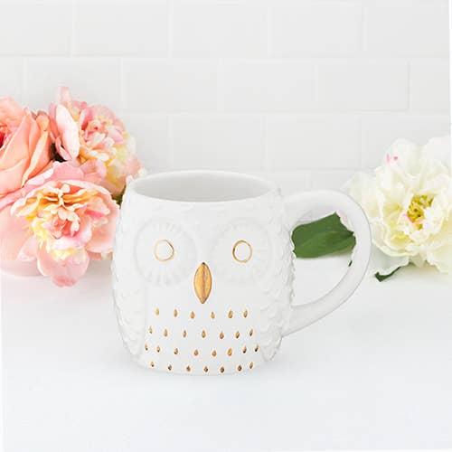 Olivia Ceramic Owl Mug - The QuilTea Corner