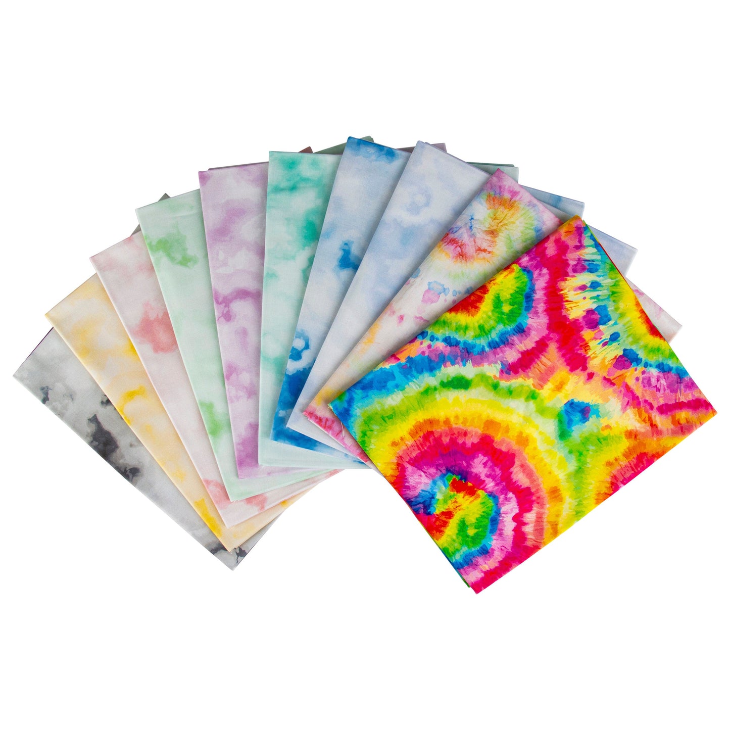 Tie Dye 5" 5-inch Squares Charm Pack - The QuilTea Corner